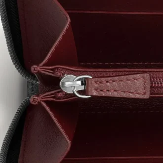 Internationell plånbok med dragkedja, Must De Cartier – svart kalvskinn, palladiumfinish – Cartier