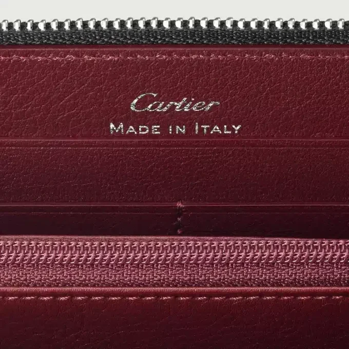 Internationell plånbok med dragkedja, Must De Cartier – svart kalvskinn, palladiumfinish – Cartier Internationell plånbok med dragkedja, Must De Cartier – svart kalvskinn, palladiumfinish – Cartier