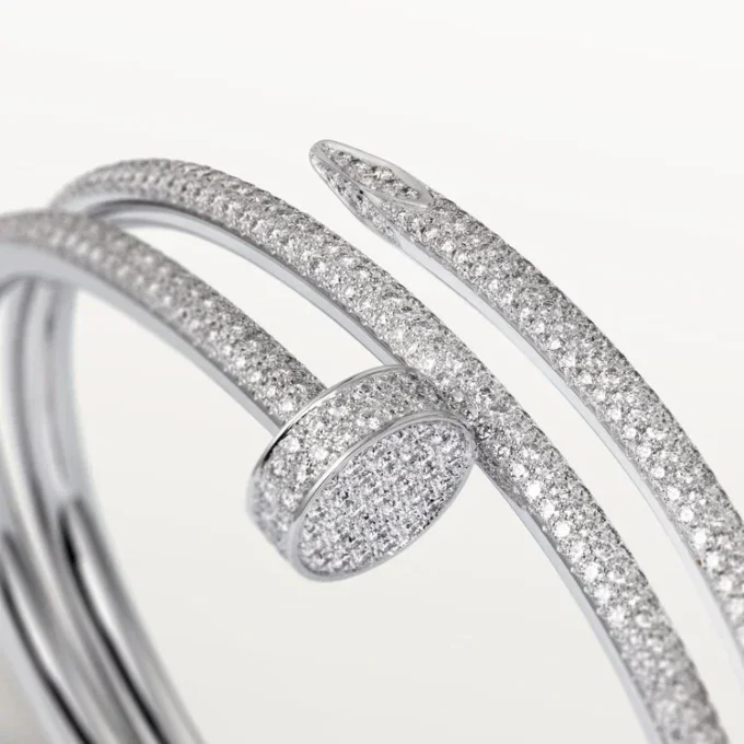 Juste Un Clou-armband, dubbelt, halvpavé