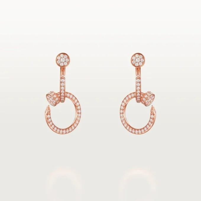 Juste Un Clou-örhängen, dubbla, pavé Juste Un Clou-örhängen, dubbla, pavé