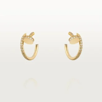 Juste Un Clou-örhängen – gult guld, diamanter – Cartier
