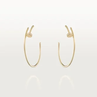 Juste Un Clou-örhängen – gult guld, diamanter – Cartier