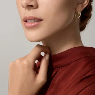 Juste Un Clou-örhängen – gult guld, diamanter – Cartier