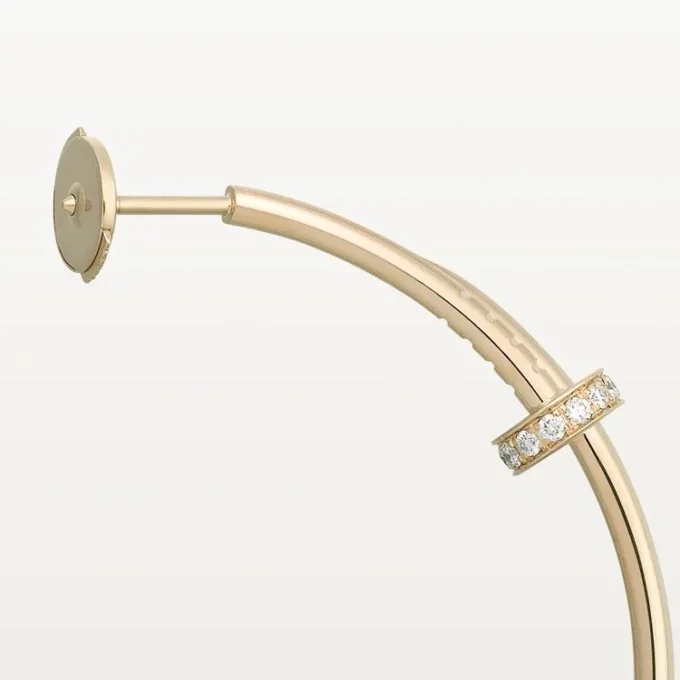Juste Un Clou-örhängen – gult guld, diamanter – Cartier Juste Un Clou-örhängen – gult guld, diamanter – Cartier