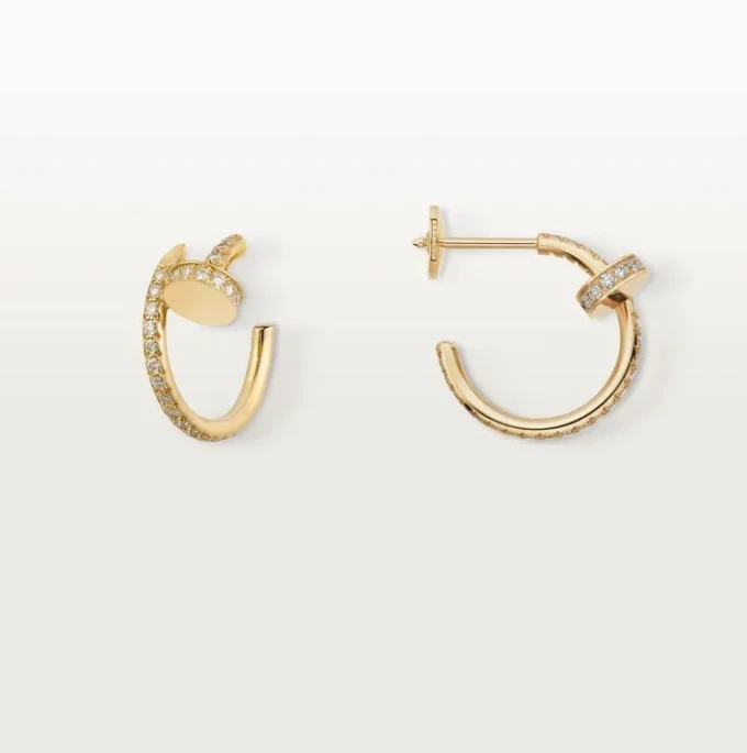 Juste Un Clou-örhängen – gult guld, diamanter – Cartier Juste Un Clou-örhängen – gult guld, diamanter – Cartier