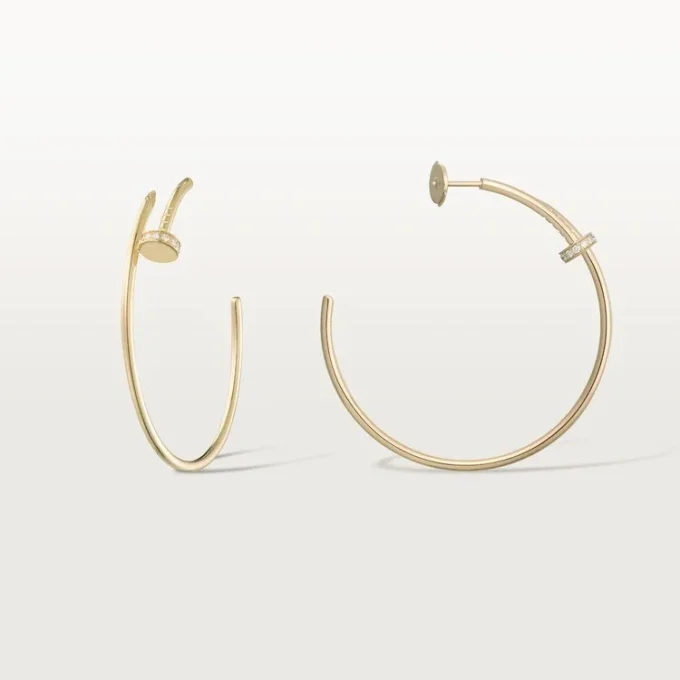 Juste Un Clou-örhängen – gult guld, diamanter – Cartier Juste Un Clou-örhängen – gult guld, diamanter – Cartier