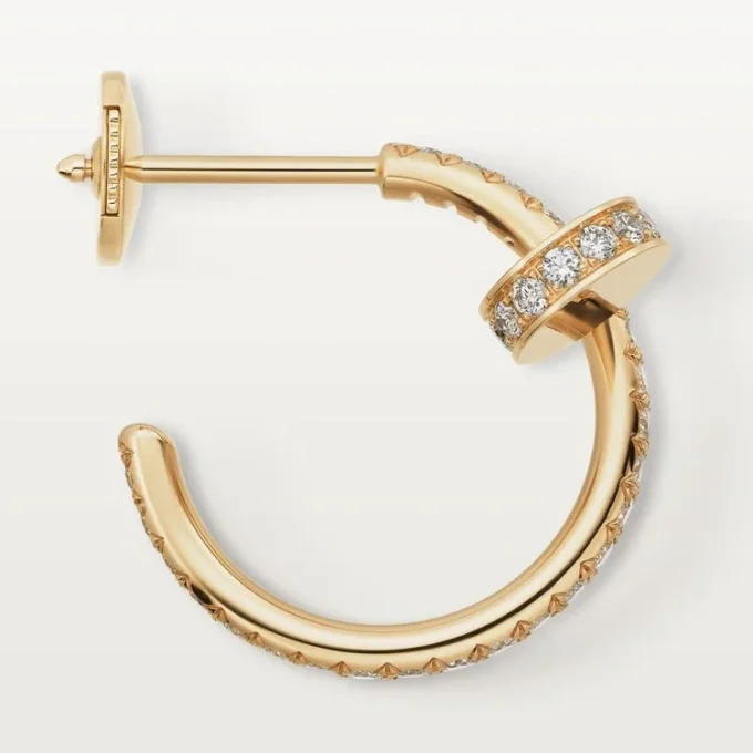 Juste Un Clou-örhängen – gult guld, diamanter – Cartier Juste Un Clou-örhängen – gult guld, diamanter – Cartier