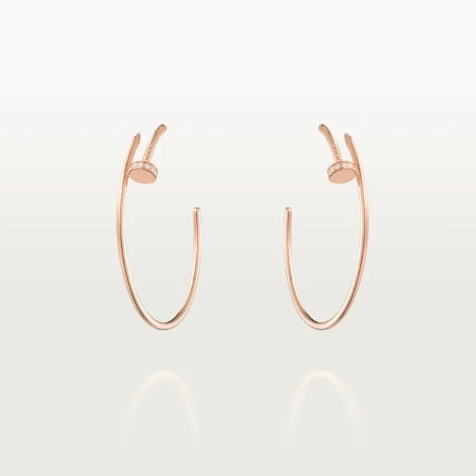 Juste Un Clou-örhängen – rosa guld, diamanter – Cartier Juste Un Clou-örhängen – rosa guld, diamanter – Cartier