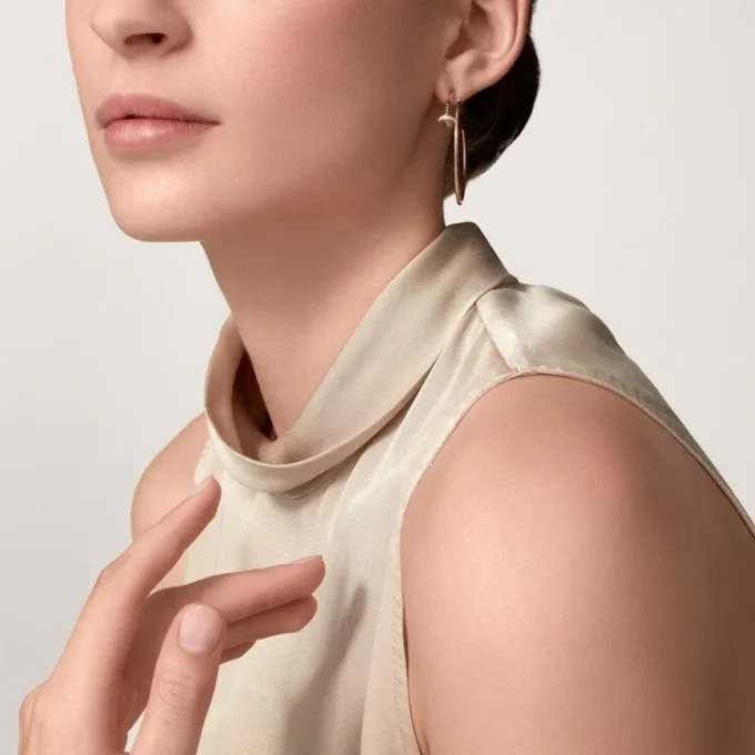 Juste Un Clou-örhängen – rosa guld, diamanter – Cartier Juste Un Clou-örhängen – rosa guld, diamanter – Cartier
