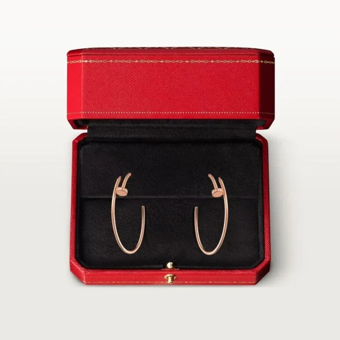 Juste Un Clou-örhängen – rosa guld, diamanter – Cartier Juste Un Clou-örhängen – rosa guld, diamanter – Cartier