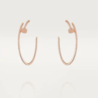 Juste Un Clou örhängen – Roséguld, diamanter – Cartier