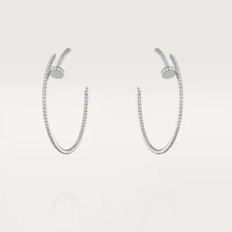 Juste Un Clou-örhängen – vitguld, diamanter – Cartier
