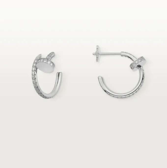 Juste Un Clou-örhängen – vitguld, diamanter – Cartier Juste Un Clou-örhängen – vitguld, diamanter – Cartier