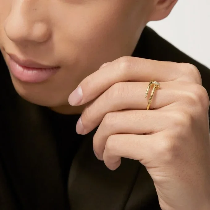 Juste Un Clou-ring, liten modell, diamanter Juste Un Clou-ring, liten modell, diamanter
