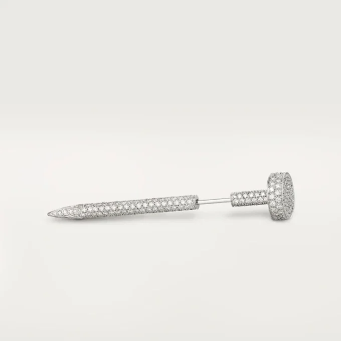 Juste Un Clou slipsnål – vitguld och diamanter – Cartier