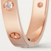 Kärleksarmband, klassisk modell, 4 diamanter Kärleksarmband, klassisk modell, 4 diamanter