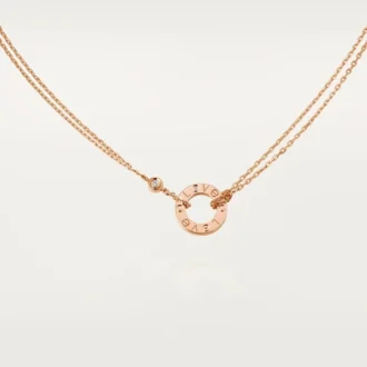 Kärlekshalsband, 2 diamanter – Roséguld, diamanter – Cartier