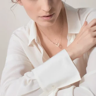 Kärlekshalsband, 2 diamanter – Roséguld, diamanter – Cartier