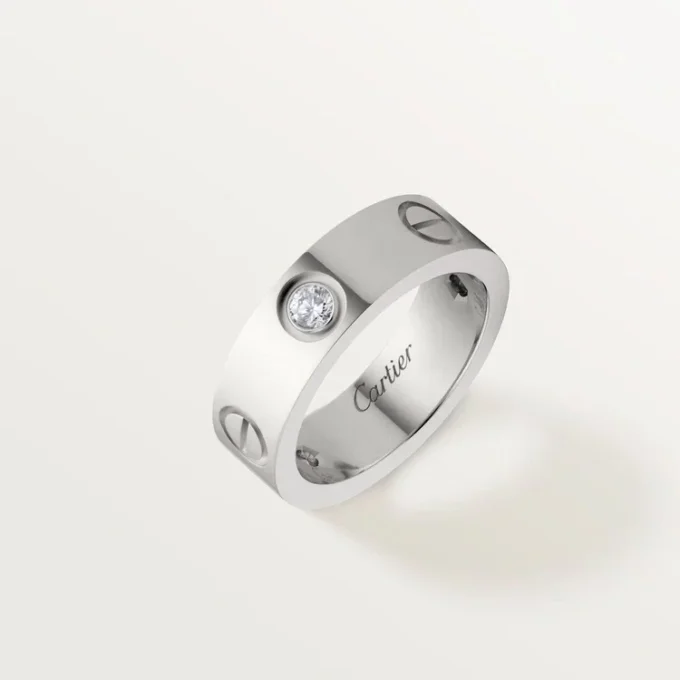 Kärleksring, 3 diamanter – Vitguld, diamanter – Cartier