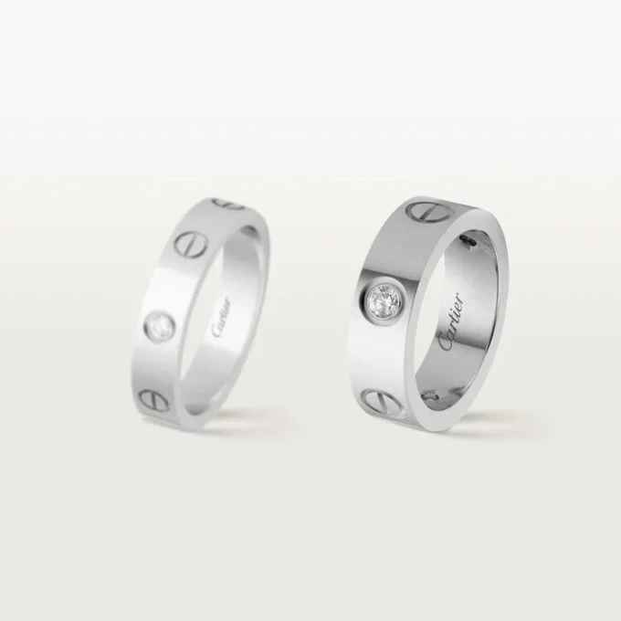 Kärleksring, 3 diamanter – Vitguld, diamanter – Cartier