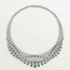 Le Voyage Recommence-halsband, smaragd, pavé