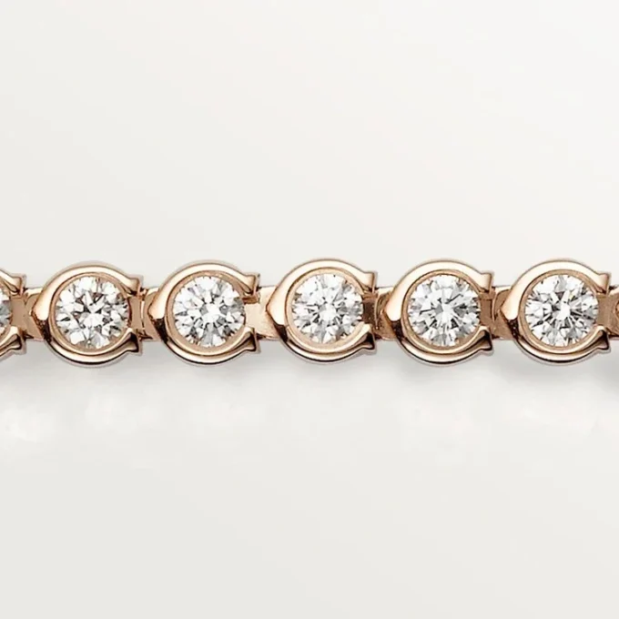 Lignes Essentielles-armband, briljantslipade diamanter