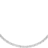 Lignes Essentielles-halsband, oval slipade diamanter