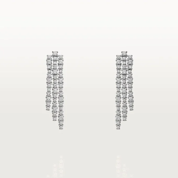 Lignes Essentielles örhängen, briljantslipade diamanter Lignes Essentielles örhängen, briljantslipade diamanter