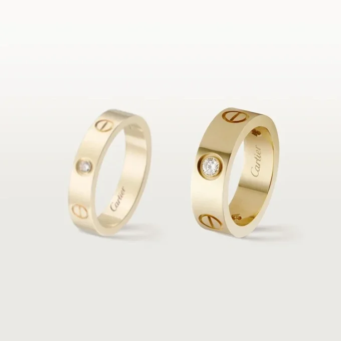 Love 3 diamantring – gult guld, klassisk modell | Cartier Us Love 3 diamantring – gult guld, klassisk modell | Cartier Us