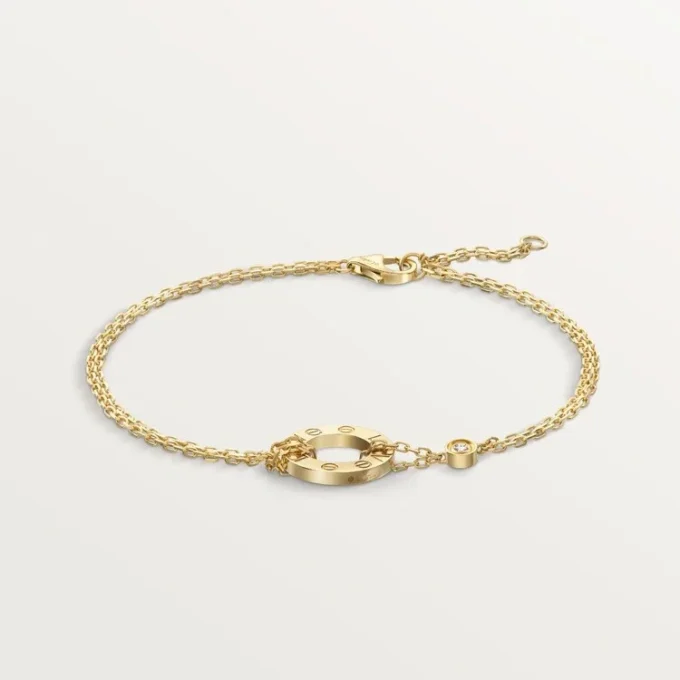 Love-armband – gult guld, diamanter – Cartier