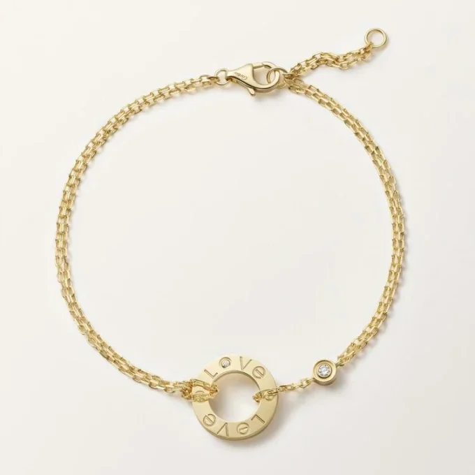 Love-armband – gult guld, diamanter – Cartier