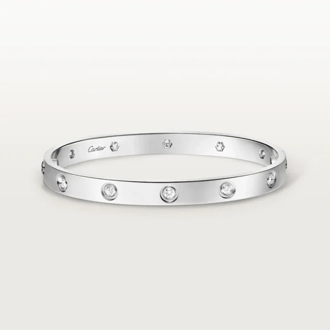 Love-armband, klassisk modell, 10 diamanter Love-armband, klassisk modell, 10 diamanter