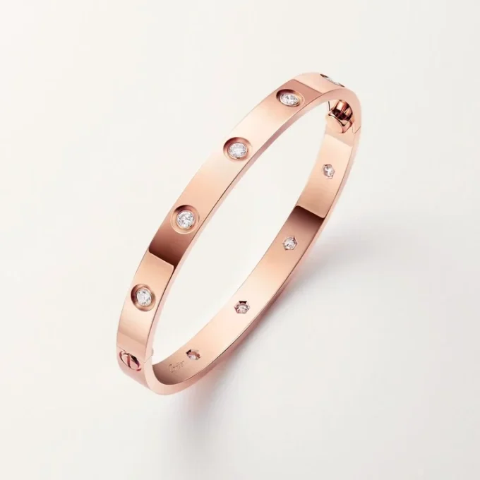 Love-armband, klassisk modell, 10 diamanter Love-armband, klassisk modell, 10 diamanter