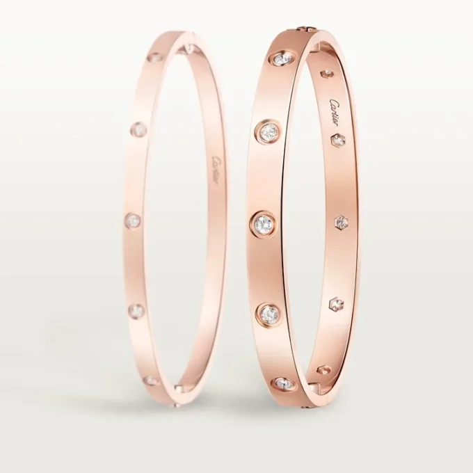 Love-armband, klassisk modell, 10 diamanter Love-armband, klassisk modell, 10 diamanter