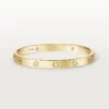 Love-armband, klassisk modell, borstad, 4 diamanter