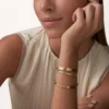Love-armband, klassisk modell, borstad, 4 diamanter