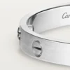 Love-armband, klassisk modell, borstad, 4 diamanter