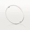 Love-armband, klassisk modell, borstad, 4 diamanter