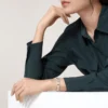 Love-armband, klassisk modell, pavé, keramik