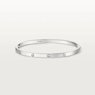 Love-armband, liten modell, 10 diamanter