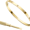 Love-armband, liten modell, 10 diamanter