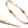 Love-armband, liten modell, 10 diamanter