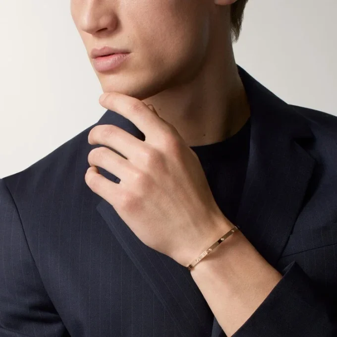 Love-armband, liten modell, 10 diamanter