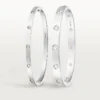 Love-armband, liten modell, 10 diamanter