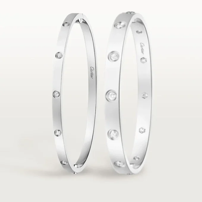Love-armband, liten modell, 10 diamanter