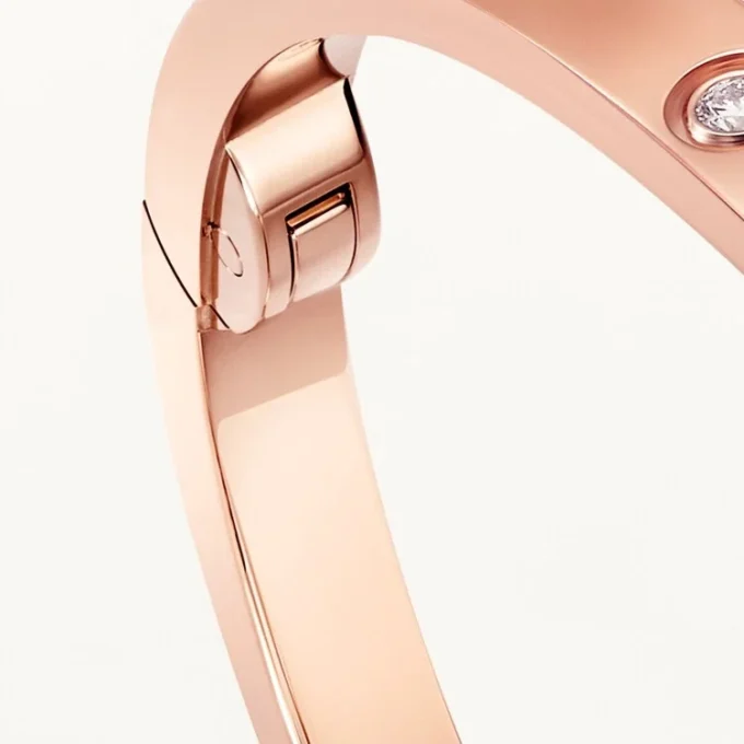 Love-armband, liten modell, 10 diamanter