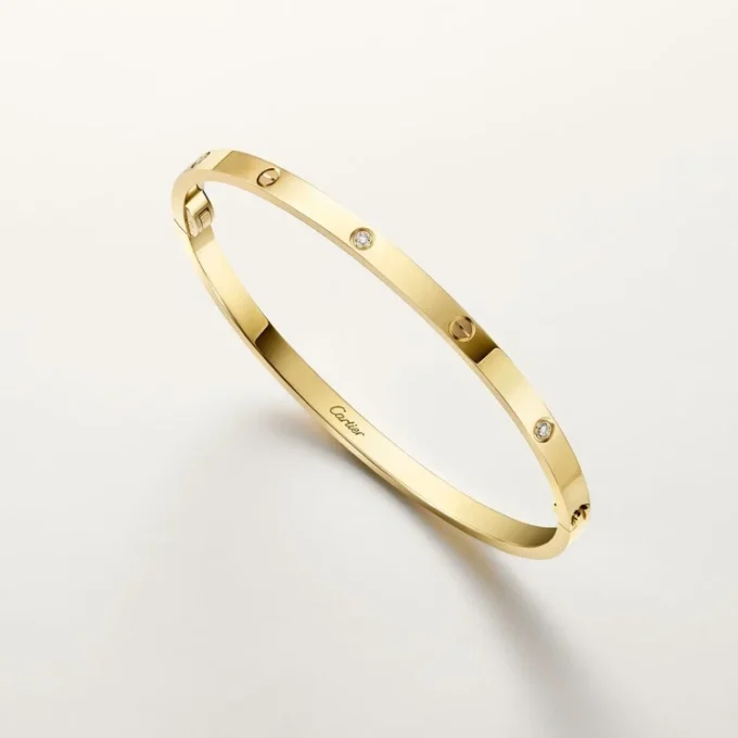 Love-armband, liten modell, 6 diamanter