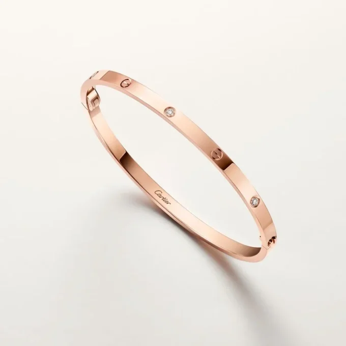 Love-armband, liten modell, 6 diamanter