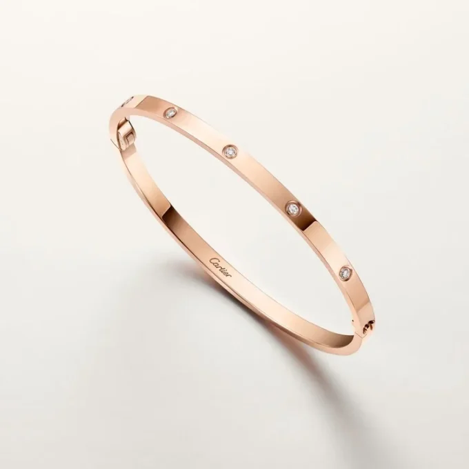 Love-armband, liten modell, 6 diamanter