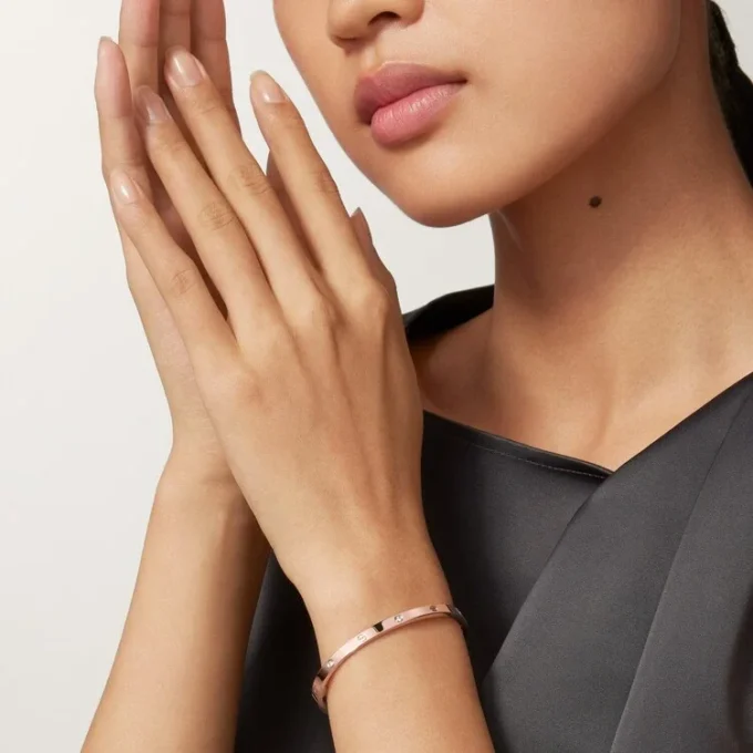 Love-armband, liten modell, 6 diamanter